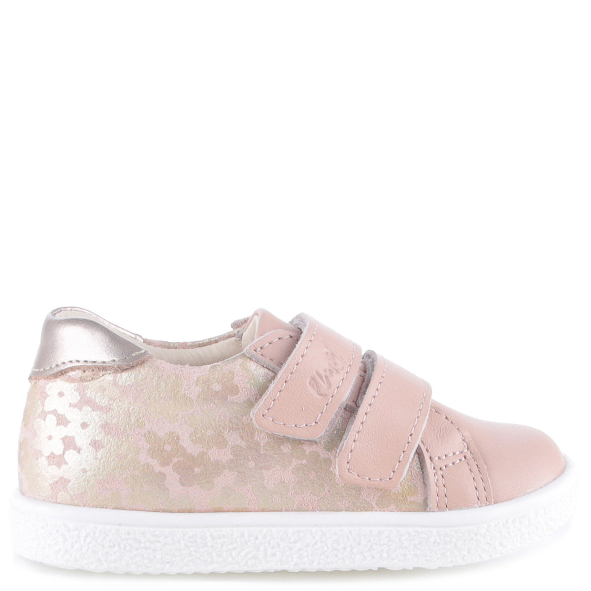 Emel Pink Metallic Floral Velcro Sneaker
