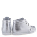 Load image into Gallery viewer, Emel Silver Heart Lace-Up Bootie
