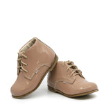 Load image into Gallery viewer, Emel Bisque Patent Baby Bootie
