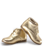 Load image into Gallery viewer, Emel Gold Leather Baby Bootie
