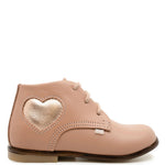 Load image into Gallery viewer, Emel Blush Pink Heart Baby Bootie
