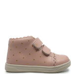 Load image into Gallery viewer, Emel Pink and Gold Heart Baby Sneaker
