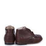 Load image into Gallery viewer, Emel Mocha Wingtip Baby Bootie
