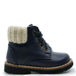 Load image into Gallery viewer, Emel Navy Sweater Baby Boot
