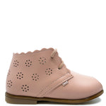 Load image into Gallery viewer, Emel Pink Perforated Baby Shoe
