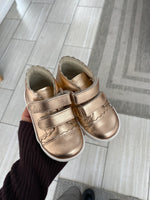 Load image into Gallery viewer, Emel Rose Gold Scalloped Baby Sneaker
