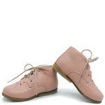 Load image into Gallery viewer, Emel Salmon Perforated Baby Bootie
