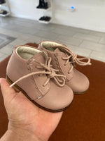 Load image into Gallery viewer, Emel Pebbled Pink Baby Bootie
