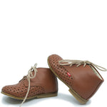 Load image into Gallery viewer, Emel Luggage Leather Perforated Baby Bootie
