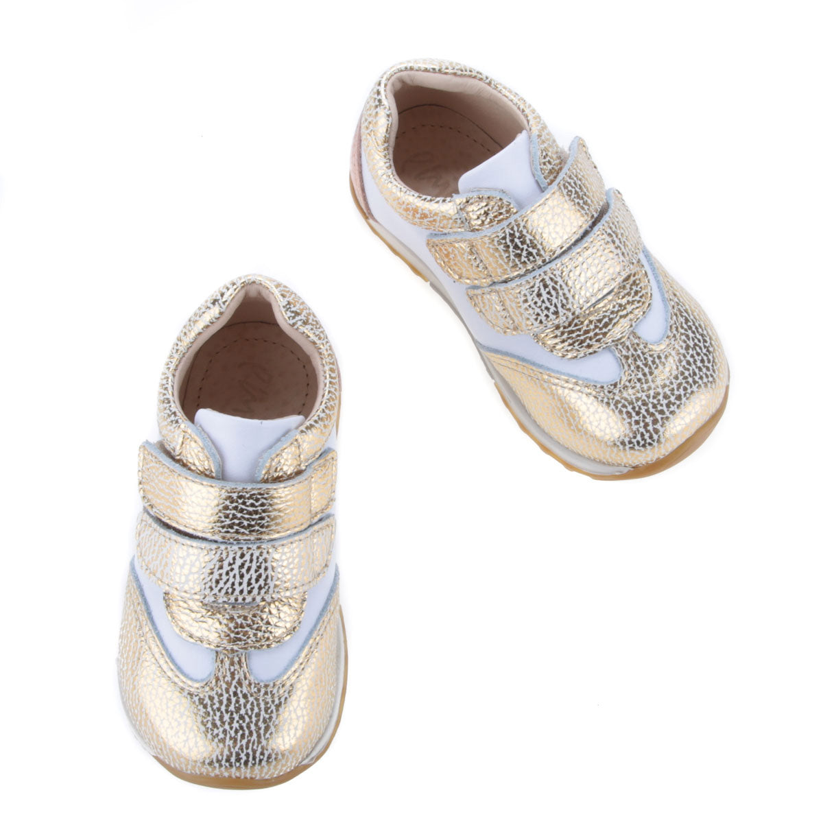Emel Gold & Rose Gold Velcro Sneaker