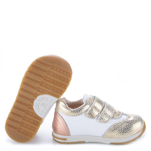Emel Gold & Rose Gold Velcro Sneaker