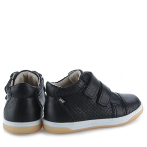 Emel Black Perforated Velcro Sneaker