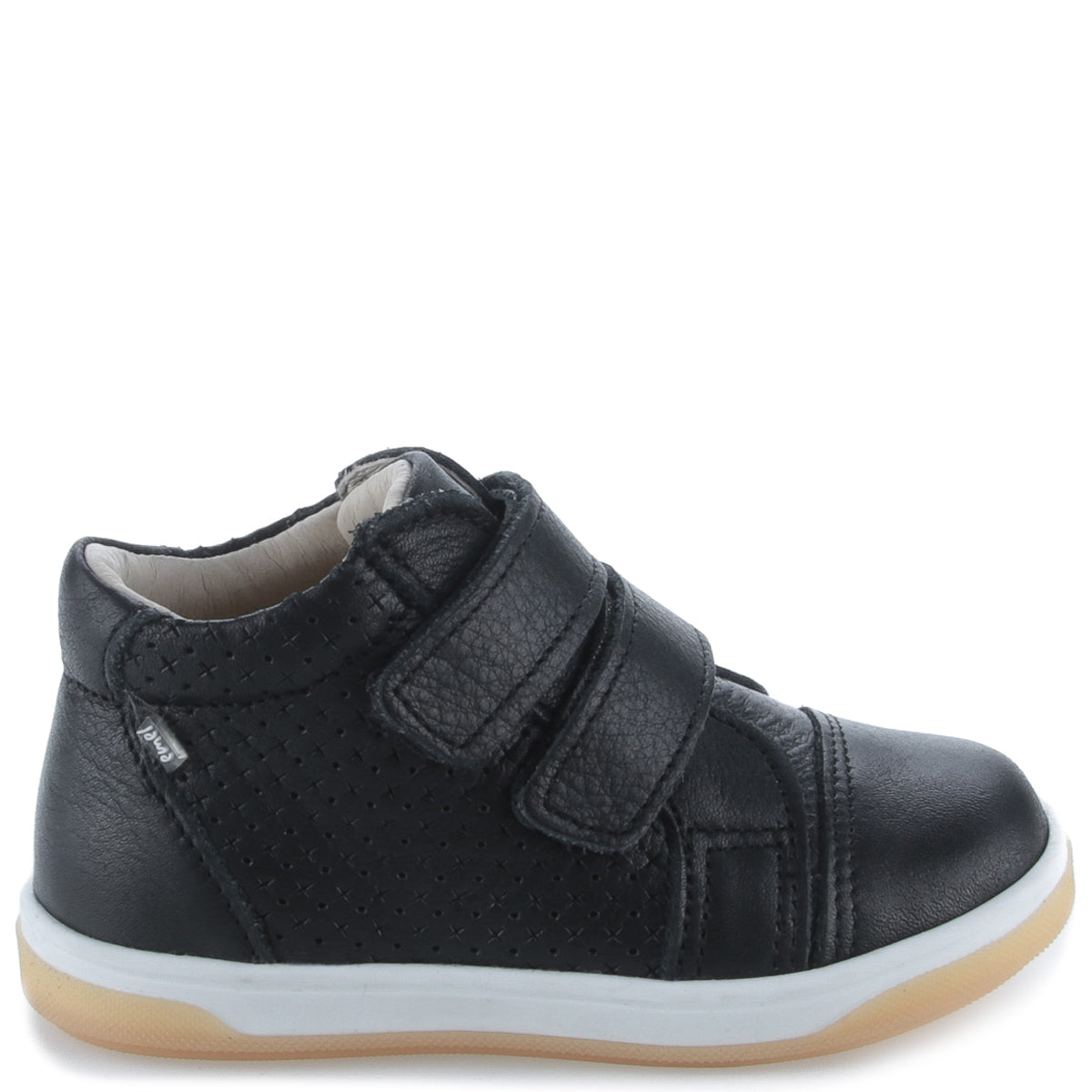 Emel Black Perforated Velcro Sneaker