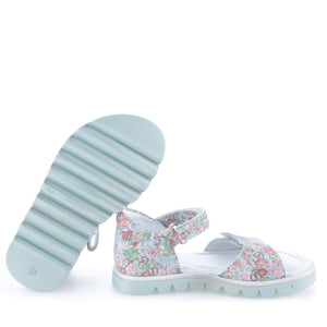 Emel Mint/Multicolour Flower Print Sandal