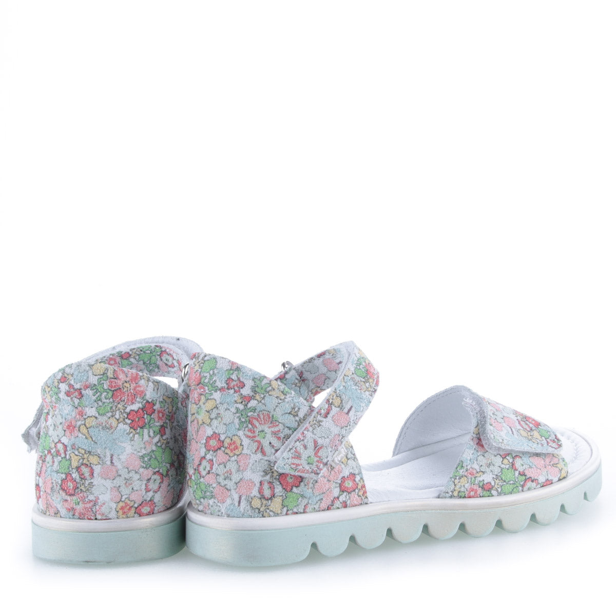 Emel Mint/Multicolour Flower Print Sandal