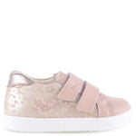 Load image into Gallery viewer, Emel Pink Metallic Floral Velcro Sneaker
