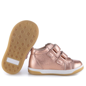 Emel Rose Gold Velcro Sneaker
